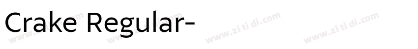 Crake Regular字体转换